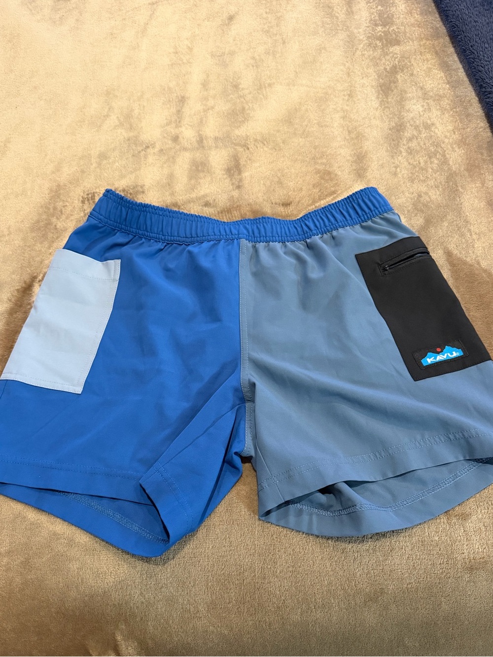 Kavu Women's Two-Tone Blue Athletic Shorts